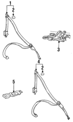 MB768559 - Electrical: Belt &amp; Retractor for Dodge: Ram 50 Image