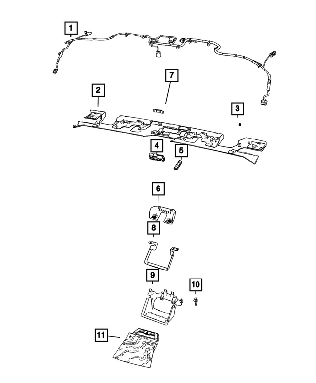 68702897AA - Interior Trim: Jumper Wiring for Mopar Image image