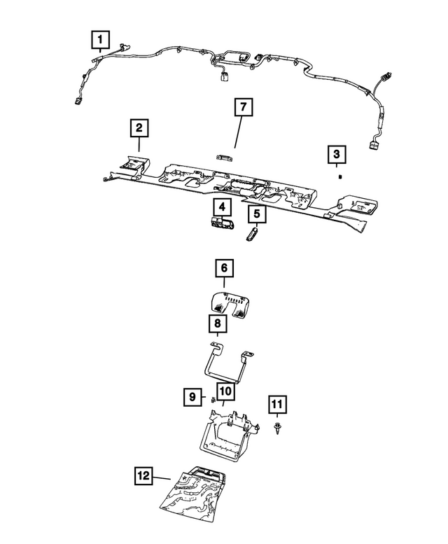 68702443AB - Interior Trim: Jumper Wiring for Mopar Image image