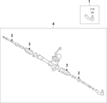 455000D280 - : Steering Gear for Toyota Image