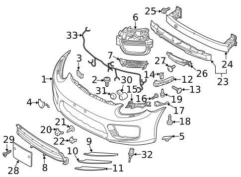 Amj様718専用 Bumper & Components - Front for 2022 Porsche 718 Cayman | OEM