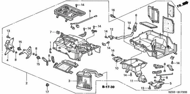 Heater Unit for 1997 Acura RL #0