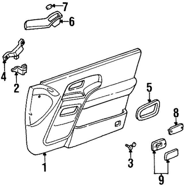 XF5Z1222620AAA - : Interior Door Handle Trim for Ford Image