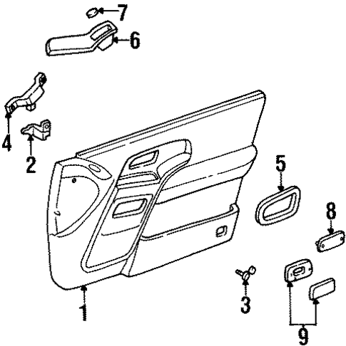 Interior Trim - Door for 2002 Mercury Villager #0