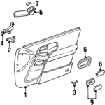 F3XY1223820A - Body: Reflector for Mercury: Villager Image