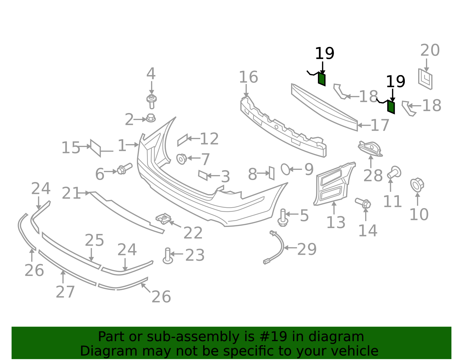 2012-2014 Hyundai Genesis Impact Bar Bracket 86635-3M510 | QuirkParts