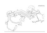 1263500280 - Springs, Suspension and Hydraulics: Hydraulic Line for Mercedes-Benz Image