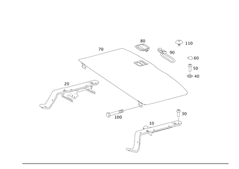 Load Compartment Floor for 2008 Mercedes-Benz R350 #0
