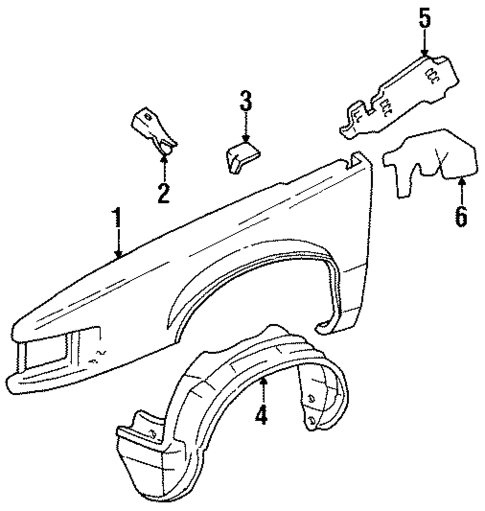 Fender & Components for 1993 Buick LeSabre #0