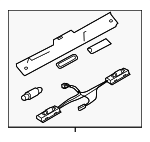 CXB000123LPO - Electrical: License Lamp for Land Rover: Range Rover Image