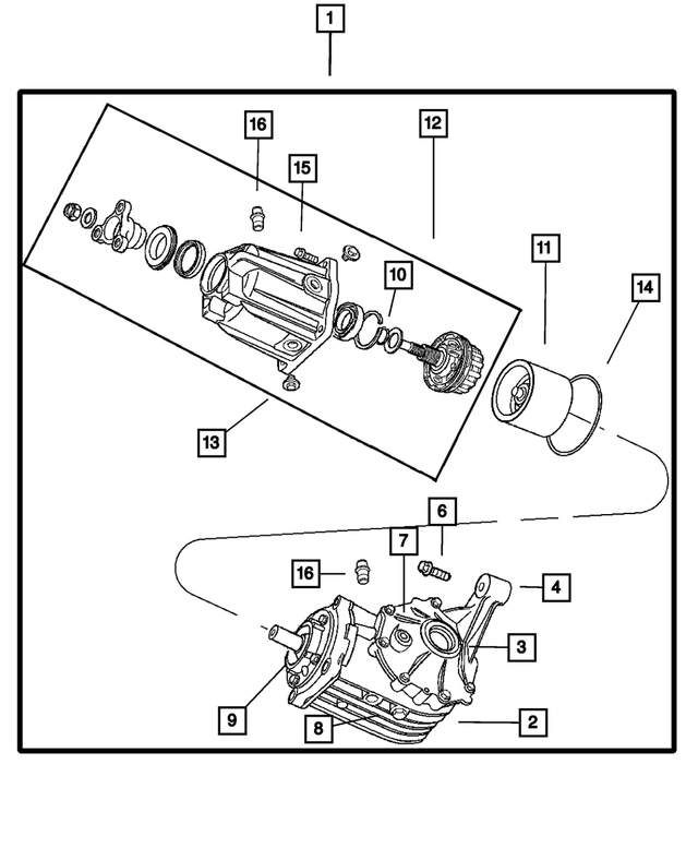 4641969AG - Rear Axle: Rear Axle Differential for Mopar Image