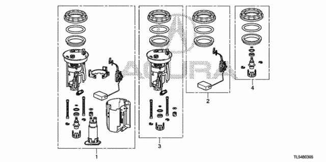 Fuel Tank Set Short Parts for 2014 Acura TSX #0