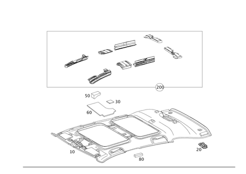 Headliner for 2016 Mercedes-Benz B250e #0