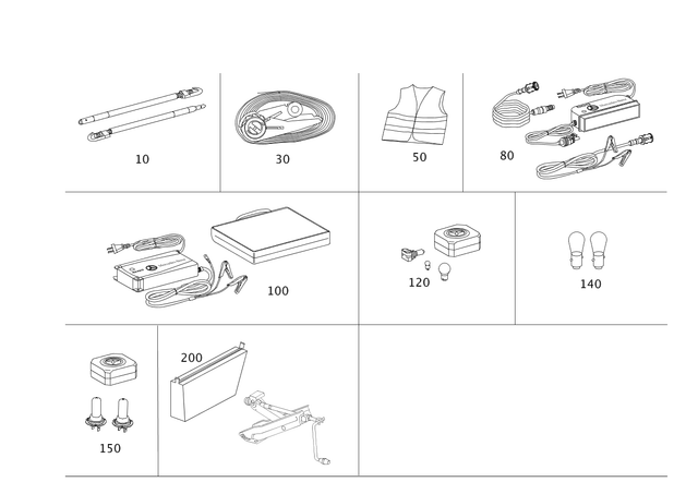 9980007 - Tools and Safety: Bulb Set for Mercedes-Benz Image