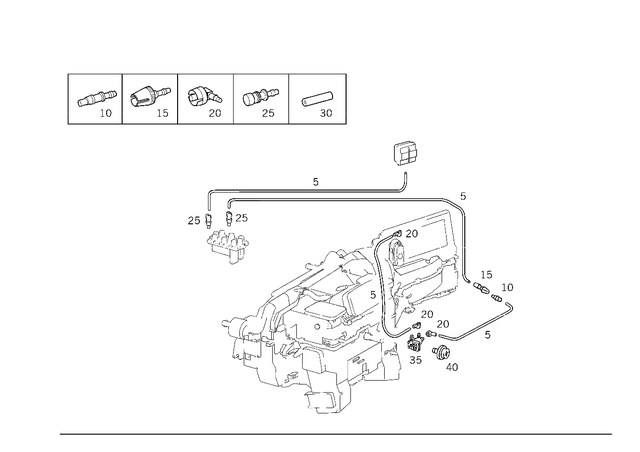 202800065364 - : Coupling, Mechanical for Mercedes-Benz: 300SL, 500SL, 600SL, C220, C230, C280, C43 AMG, CLK430, SL320, SLK230, SLK320 Image