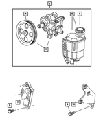 68044144AC - Steering: Power Steering With Pulley Pump Assembly for Dodge: Ram 2500, Ram 3500 Image