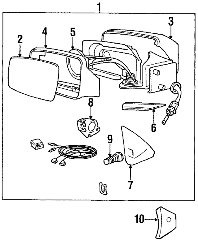 1325870 - : Door Mirror Adjustment Knob for Volvo Image