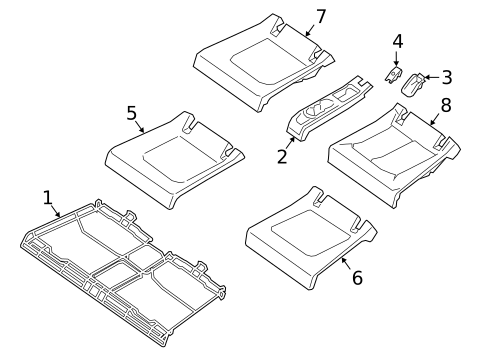 Rear Seat Components for 2023 Audi A5 Quattro #3