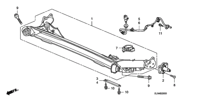Rear Axle for 2007 Honda Fit #0