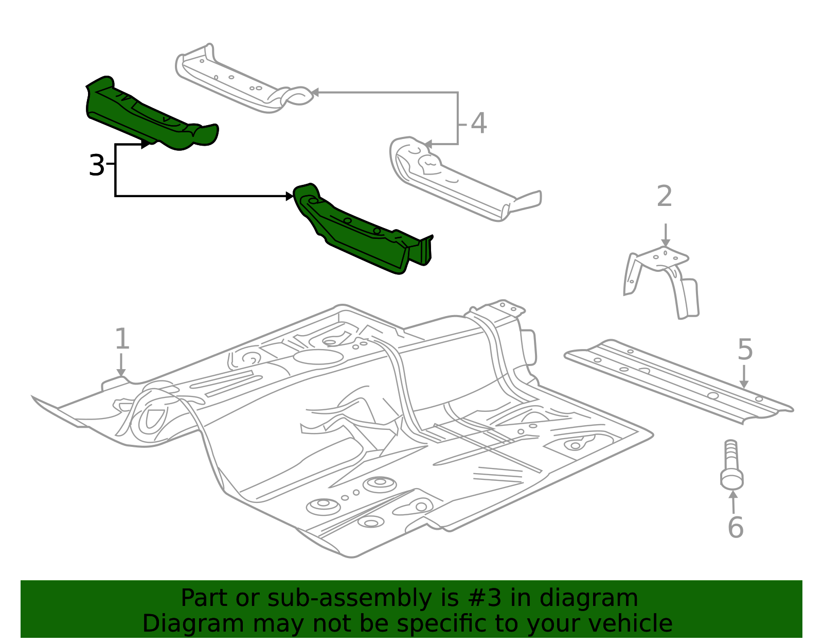 2008-2013 GM Front Cross-Member 92123225 | Applegate Chevrolet Parts