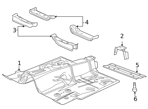 Floor & Rails for 2009 Pontiac G8 #0