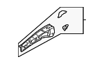 5373107902 - Body: Upper Rail for Toyota Image