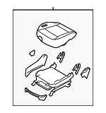 881063J001R7D - Body: Cushion Assembly for Hyundai: Veracruz Image
