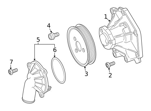 Thermostat & Housing for 2009 Audi Q7 #0