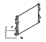 LX6Z8005A - Belts &amp; Cooling: Radiator for Ford Image