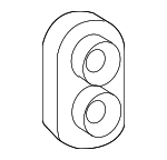 9048001696 - HVAC: Heater Core Grommet for Toyota: Camry, Highlander, Prius, Prius C Image