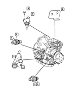 5033264AA - Electrical: Speed Control Sensor Bracket for Mopar Image