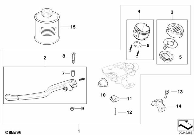 32727713169 - : Clutch Control Assembly   for BMW-Motorrad Image