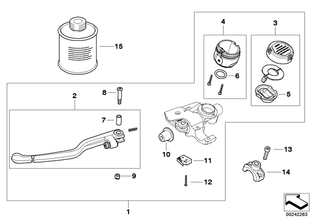 32727713169 - : Clutch Control Assembly   for BMW-Motorrad Image