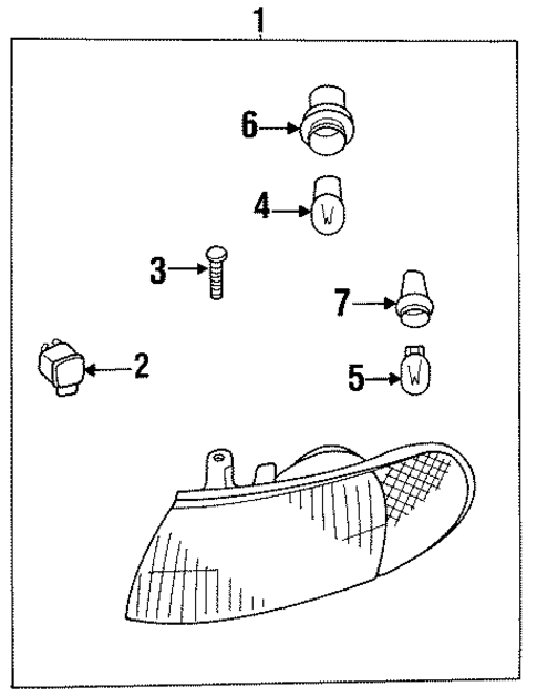 Bulbs - Chassis for 1993 Nissan Quest #2