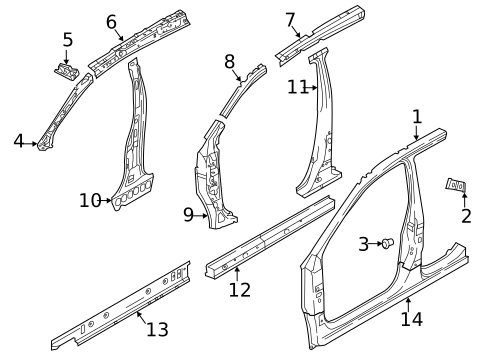 Hinge Pillar for 2025 Nissan Kicks Play #0