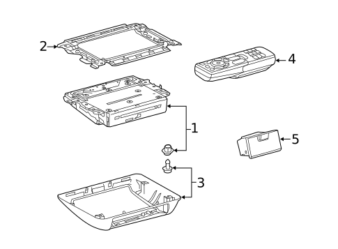 Entertainment System Components for 2019 Toyota Highlander #0