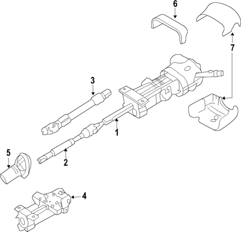 Steering Column for 2003 Hummer H2 #0