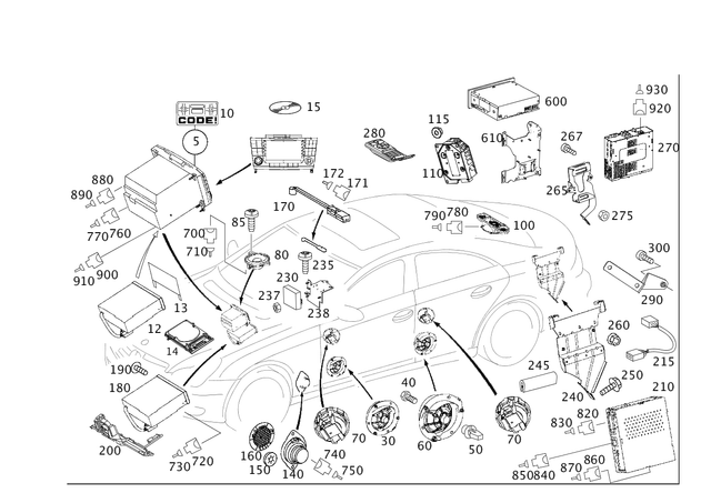 2118203497 - Electrical System: Operating Unit for Mercedes-Benz Image image