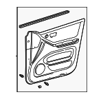 2001-2003 Toyota Highlander - Door Trim Panel