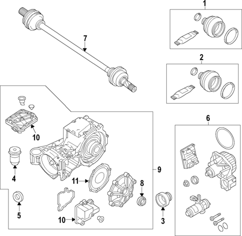 Drive Axles for 2023 Volvo XC90 #0