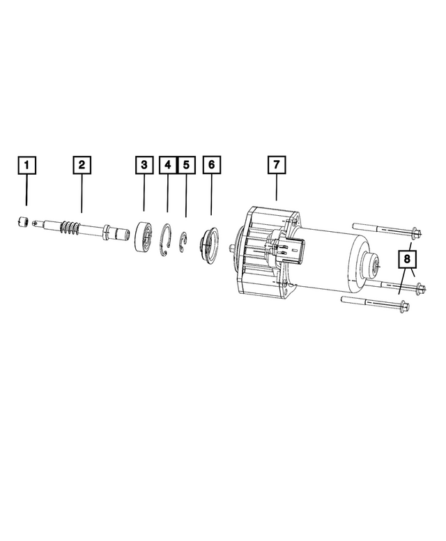 68027021AA - Transfer Case and Power Transfer Unit: Gear Motor Bearing for Chrysler: Aspen | Dodge: Durango, Ram 1500 | Jeep: Gladiator, Grand Cherokee, Grand Cherokee WK, Liberty, Wrangler | Ram: 1500 Image