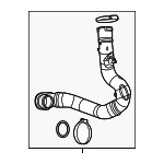 23163580 - : Intercooler Hose for Saab: 9-5 Image