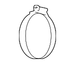 13280718 - Cooling System: Outlet Tube Clamp for Saab: 9-5 Image