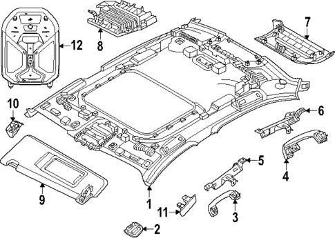 Interior Trim - Roof for 2024 BMW i5 #1