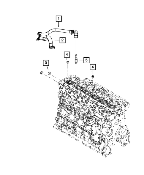 Air Conditioner and Heater Plumbing for 2019 Ram 2500 #0