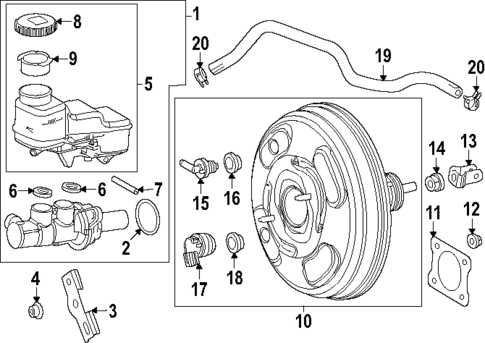 Master Cylinder - Components On Dash Panel for 2025 Toyota GR Corolla #0