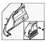 95C867037CBLK - : Interior Quarter Panel Trim Panel for Porsche Image