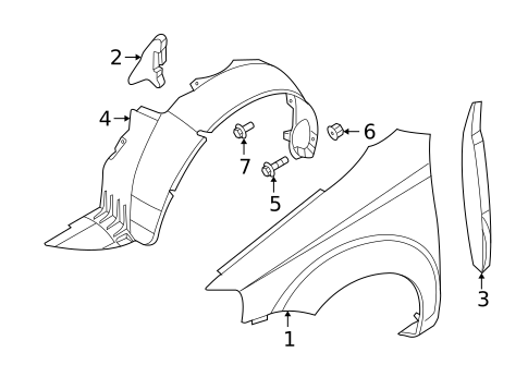 Fender & Components for 2009 Pontiac G3 #0