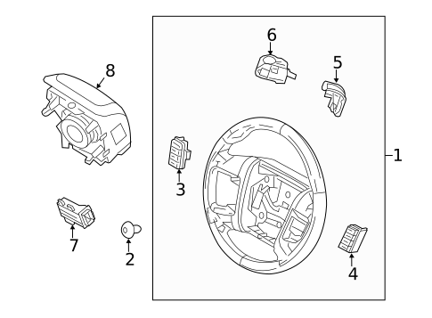 Steering Wheel & Trim for 2013 Lincoln MKS #0