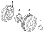 F2DZ2212A - Brakes: Backing Plate for Mercury: Sable Image